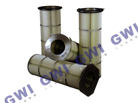 Filter cartridge for vacuum cleaner on coating ind